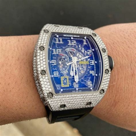 richard mille 11 iced out|Richard Mille watch price original.